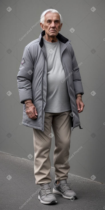 Swiss elderly male with  gray hair