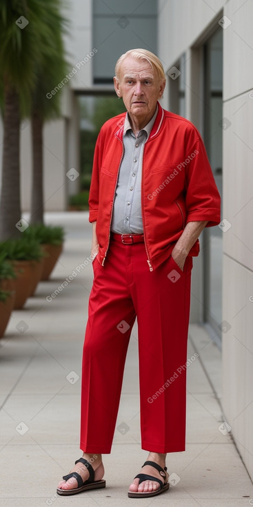 American elderly male with  blonde hair