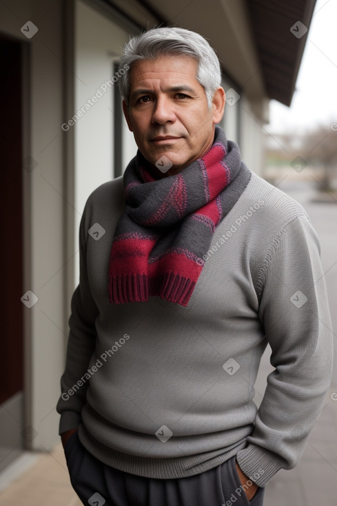 Costa rican middle-aged male with  gray hair