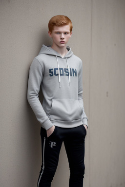 Slovenian teenager boy with  ginger hair