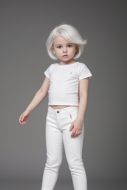 South african infant girl with  white hair