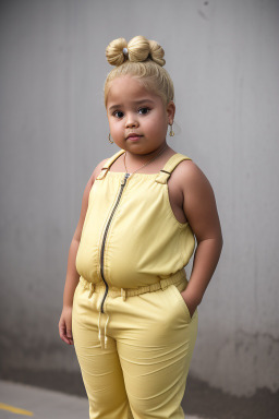 Dominican child girl with  blonde hair