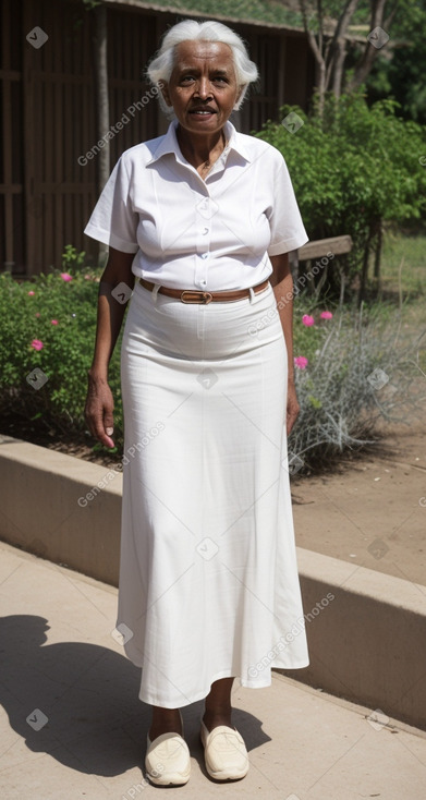 Ethiopian elderly female with  white hair