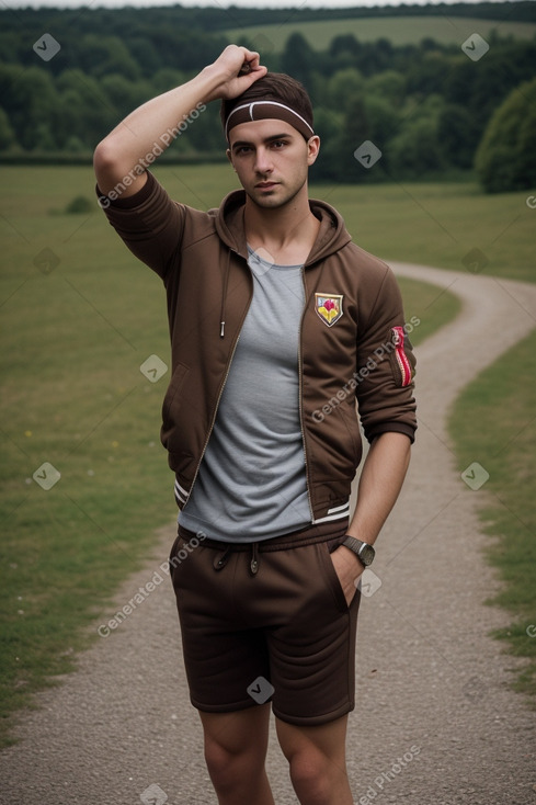 Romanian adult male with  brown hair