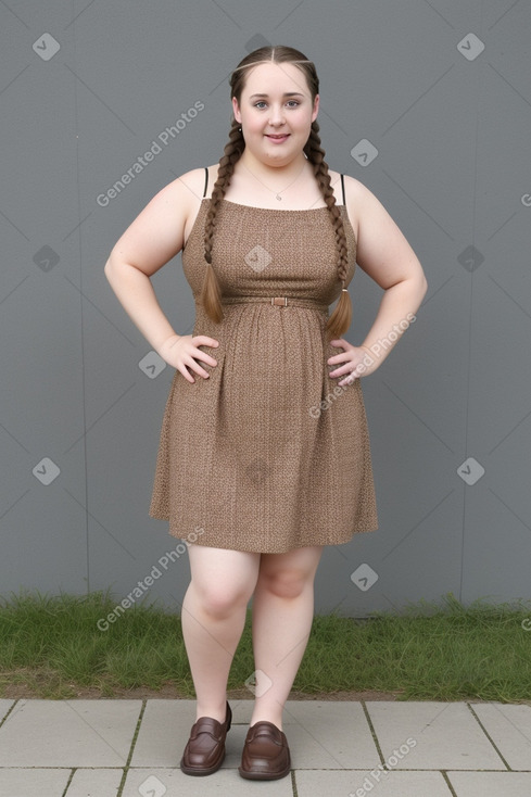 Irish adult female with  brown hair