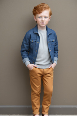 Australian child boy with  ginger hair