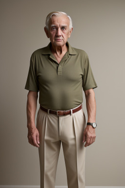 Elderly male with  blonde hair