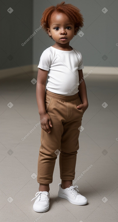 Nigerian infant boy with  ginger hair