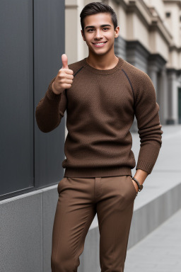 Ecuadorian young adult male with  brown hair