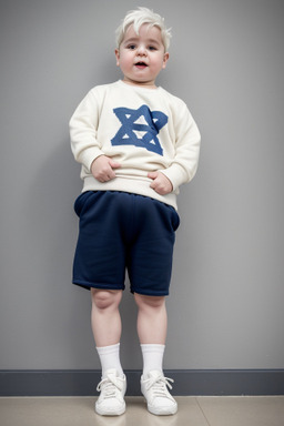 Israeli infant boy with  white hair