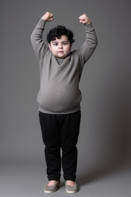 Italian child boy with  black hair