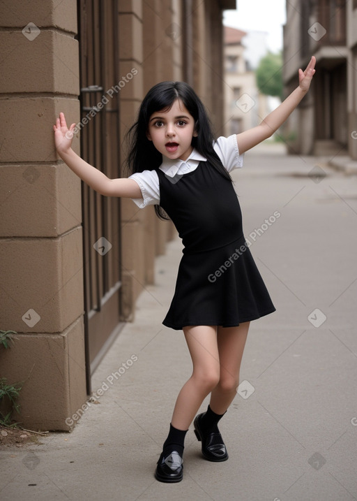 Georgian child girl with  black hair