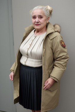 Macedonian elderly female with  blonde hair