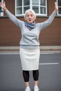 Dutch elderly female with  white hair