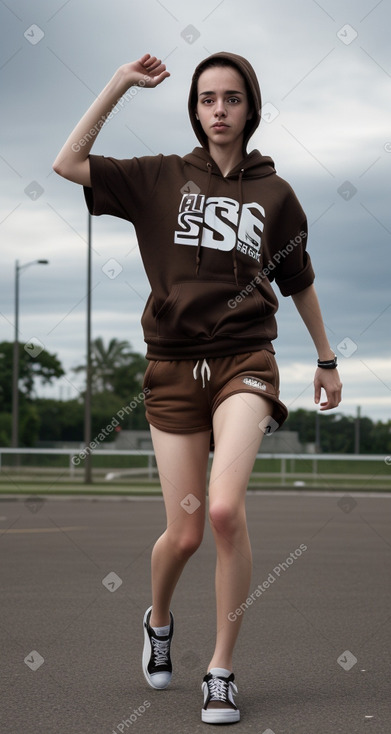 Brazilian adult non-binary with  brown hair