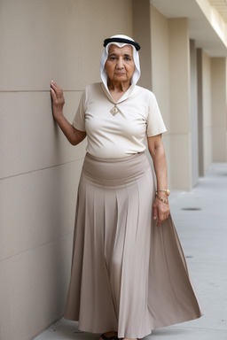 Qatari elderly female with  white hair