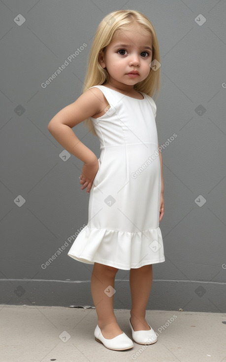 Venezuelan infant girl with  blonde hair