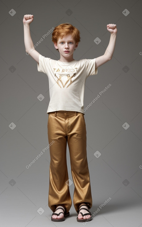 Child boy with  ginger hair