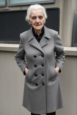 Macedonian elderly female with  gray hair