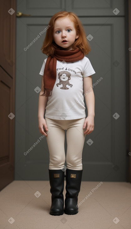 Hungarian infant girl with  ginger hair