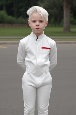 Child boy with  white hair