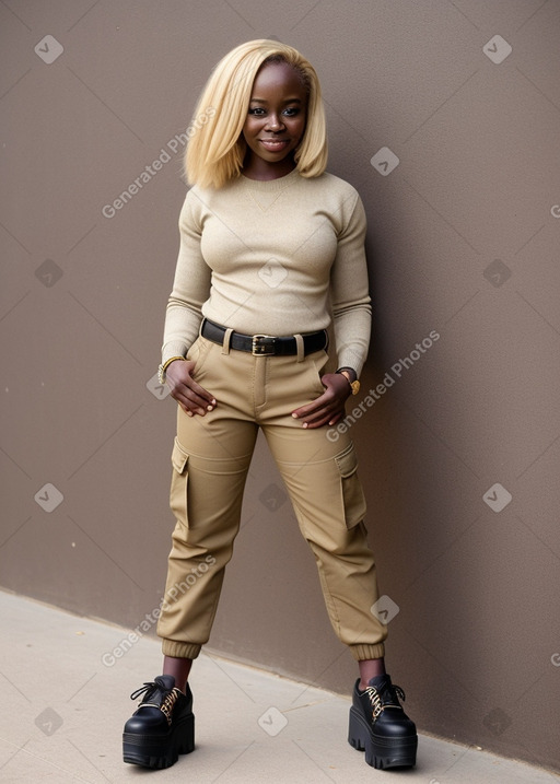 Ghanaian 45 years female with  blonde hair