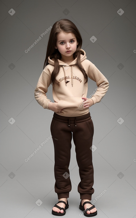 Georgian infant girl with  brown hair