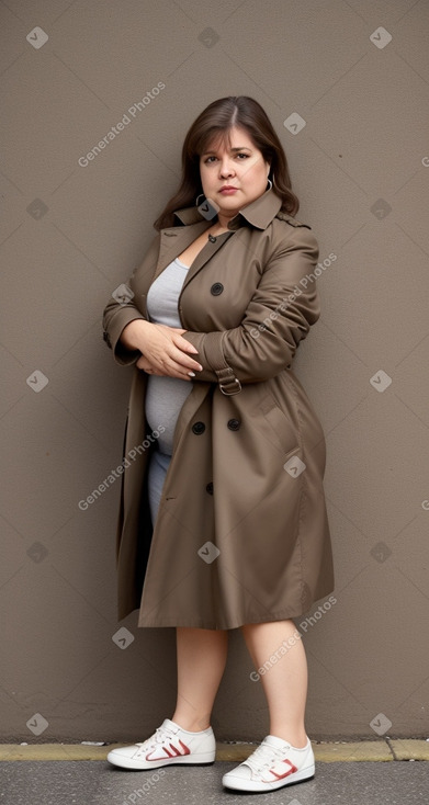 Paraguayan middle-aged female with  brown hair