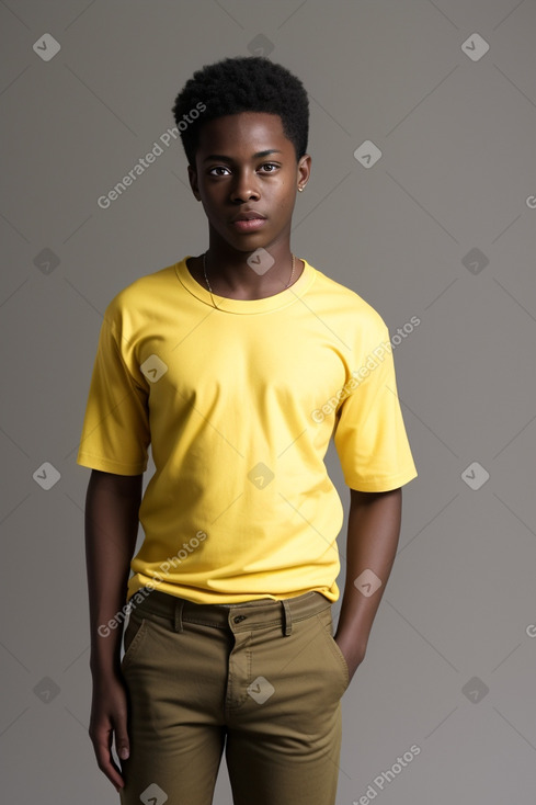 African american adult boy 