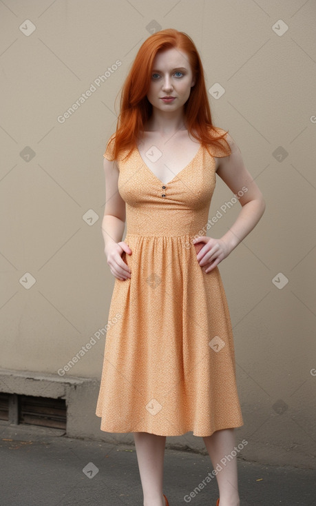 Ukrainian adult female with  ginger hair