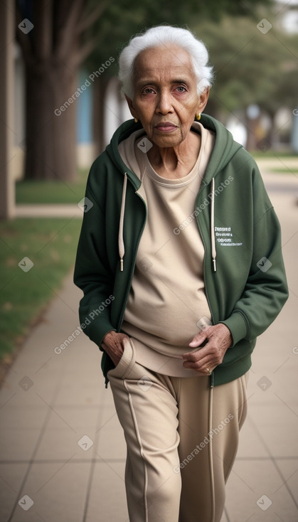 Somali elderly non-binary with  brown hair