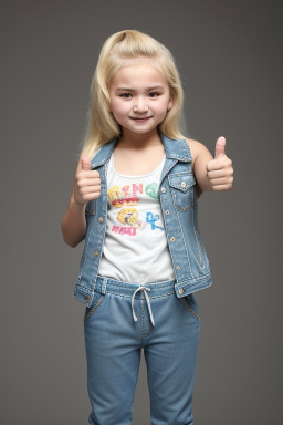 Uzbek child girl with  blonde hair