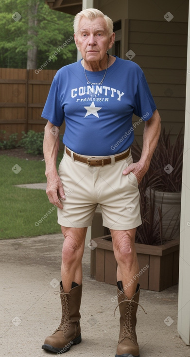 American elderly male with  blonde hair