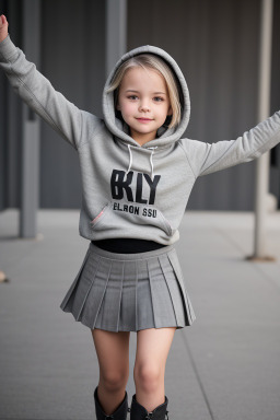 American child female with  gray hair