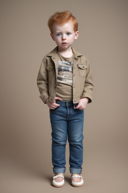 American infant boy with  ginger hair