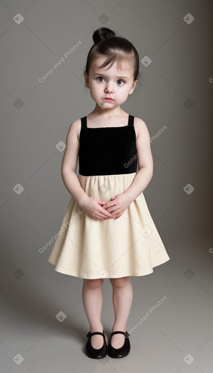 Russian infant girl with  black hair