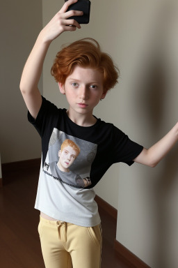 Iranian child boy with  ginger hair