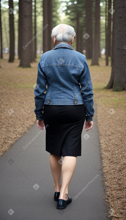 Norwegian elderly female with  black hair