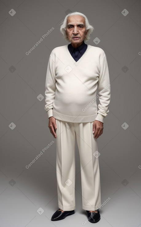 Saudi arabian elderly male with  white hair