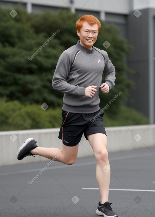 Chinese adult male with  ginger hair