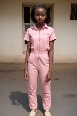 Tanzanian teenager girl with  brown hair