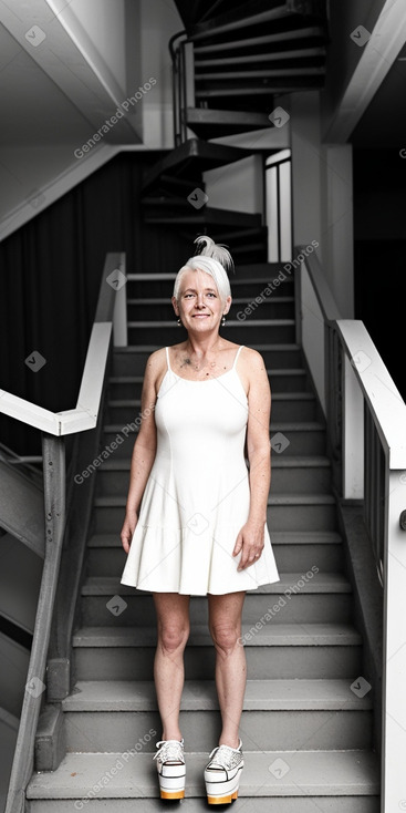 Australian 45 years female with  white hair