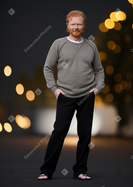 Norwegian middle-aged male with  ginger hair