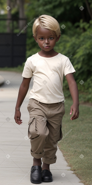 Child male with  blonde hair