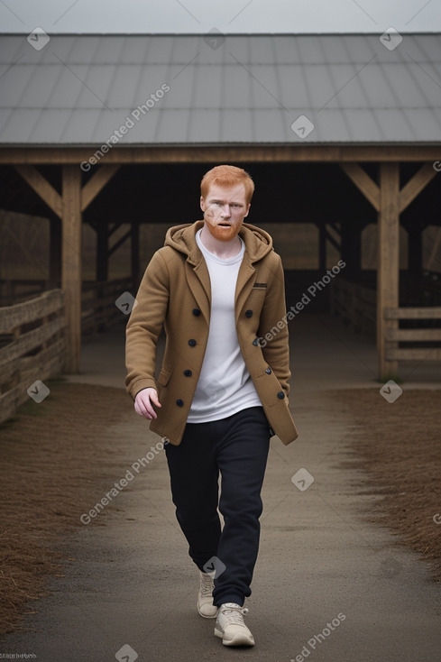 Adult male with  ginger hair