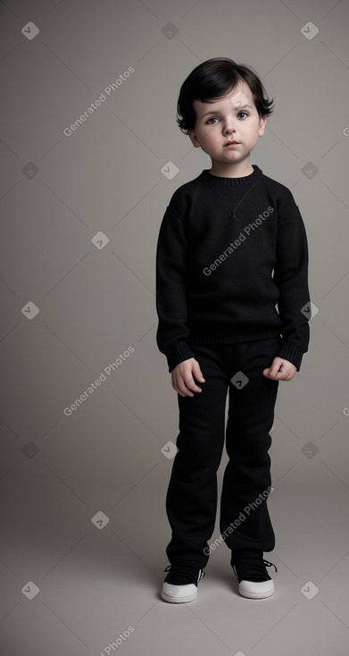 Estonian infant boy with  black hair