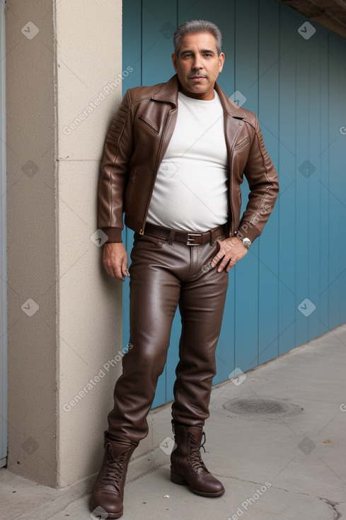 Cuban middle-aged male with  brown hair