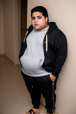 Moroccan teenager boy with  black hair