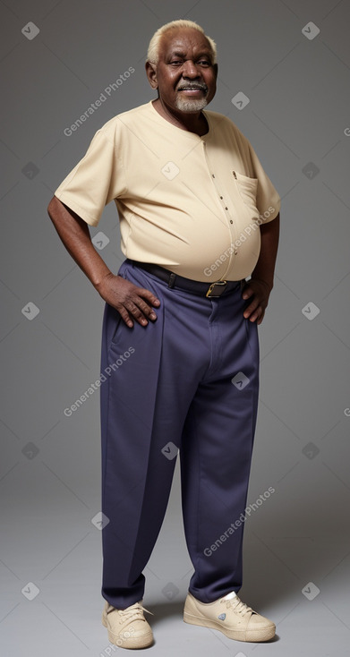 Sudanese elderly male with  blonde hair