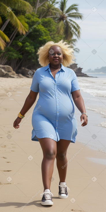 Togolese 45 years female with  blonde hair